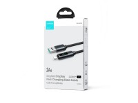 Joyroom Prism Series A16 Lightning / USB-A Cable 2.4A 1.2m with LED Display - Black Joyroom Prism Series A16 Lightning / USB-A Cable 2.4A 1.2m with LED Display - Black