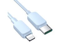 Cabo USB-C/Lightning de 20 W da série A14 da Joyroom Multi-Color, 1,2 m - Azul Cabo USB-C/Lightning de 20 W da série A14 da Joyroom Multi-Color, 1,2 m - Azul