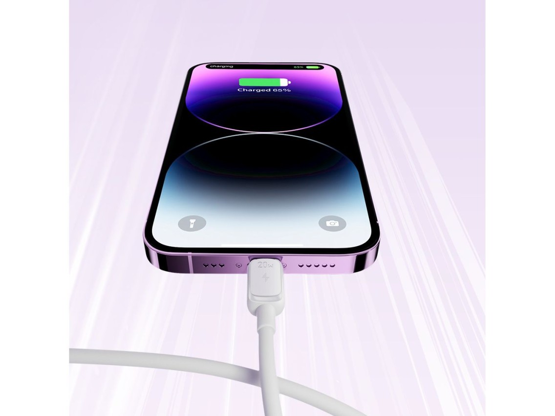 Joyroom Multi-Color Series A14 USB-C / Lightning 30W cable 1.2 m - white