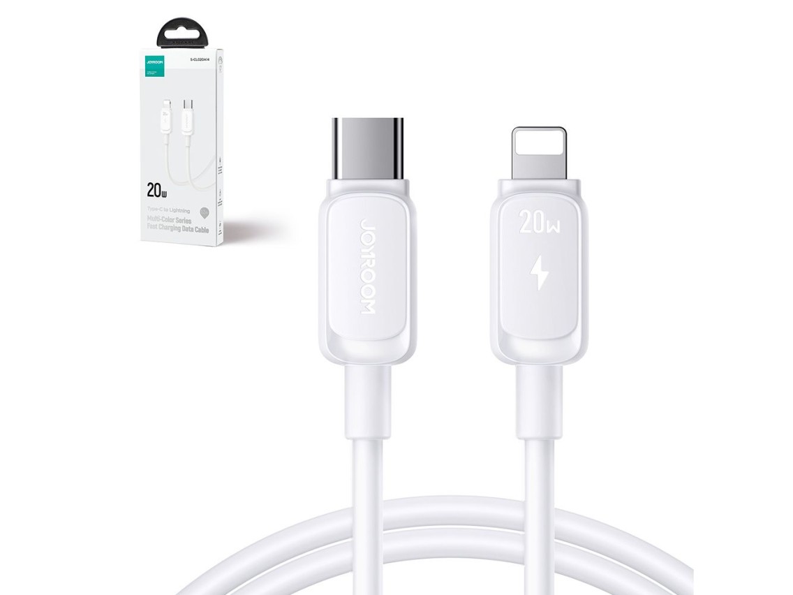 Joyroom Multi-Color Series A14 USB-C / Lightning 30W cable 1.2 m - white