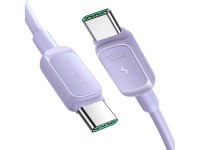 Cable USB-C/USB-C de 100 W de la serie A14 multicolor de Joyroom, 1,2 m - Morado