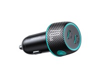Cargador de coche 2x USB C de 70W con retroiluminaci�n LED Joyroom JR-CCN02 - negro