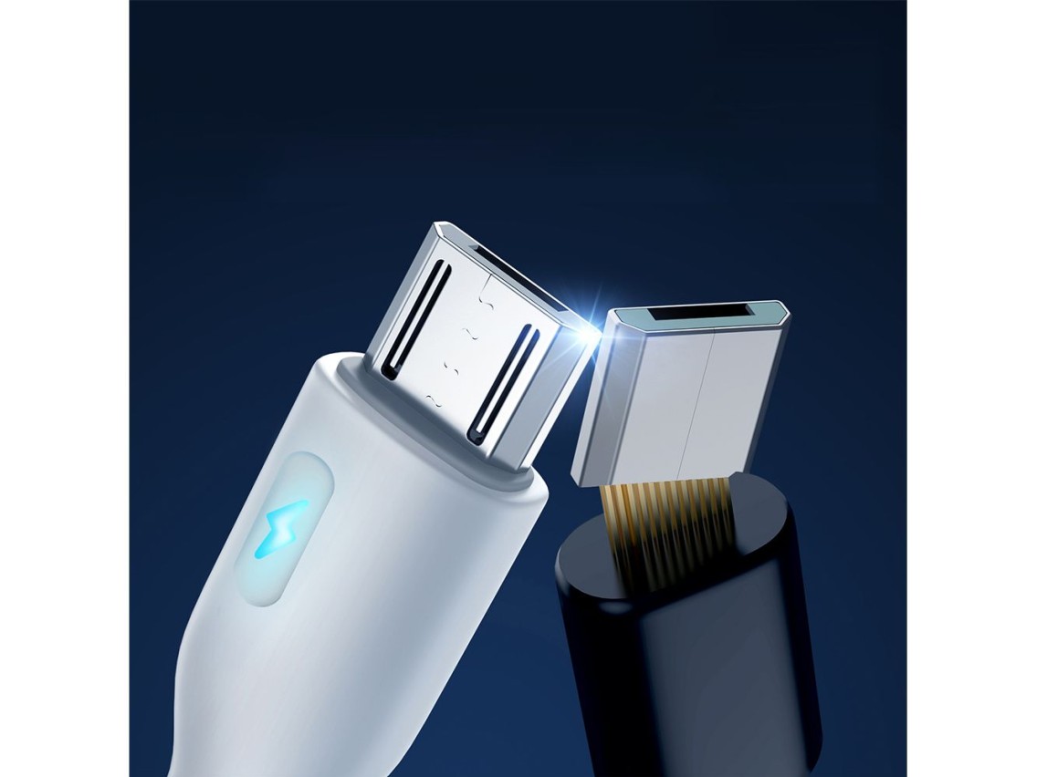 Joyroom Premium Series A13 USB-A / micro USB 2.4A 2m Cable - White