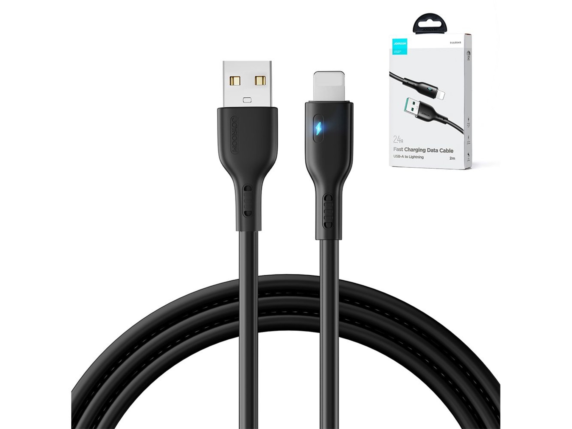 Joyroom Premium Series A13 USB-A / Lightning 2.4A cable 2m - black