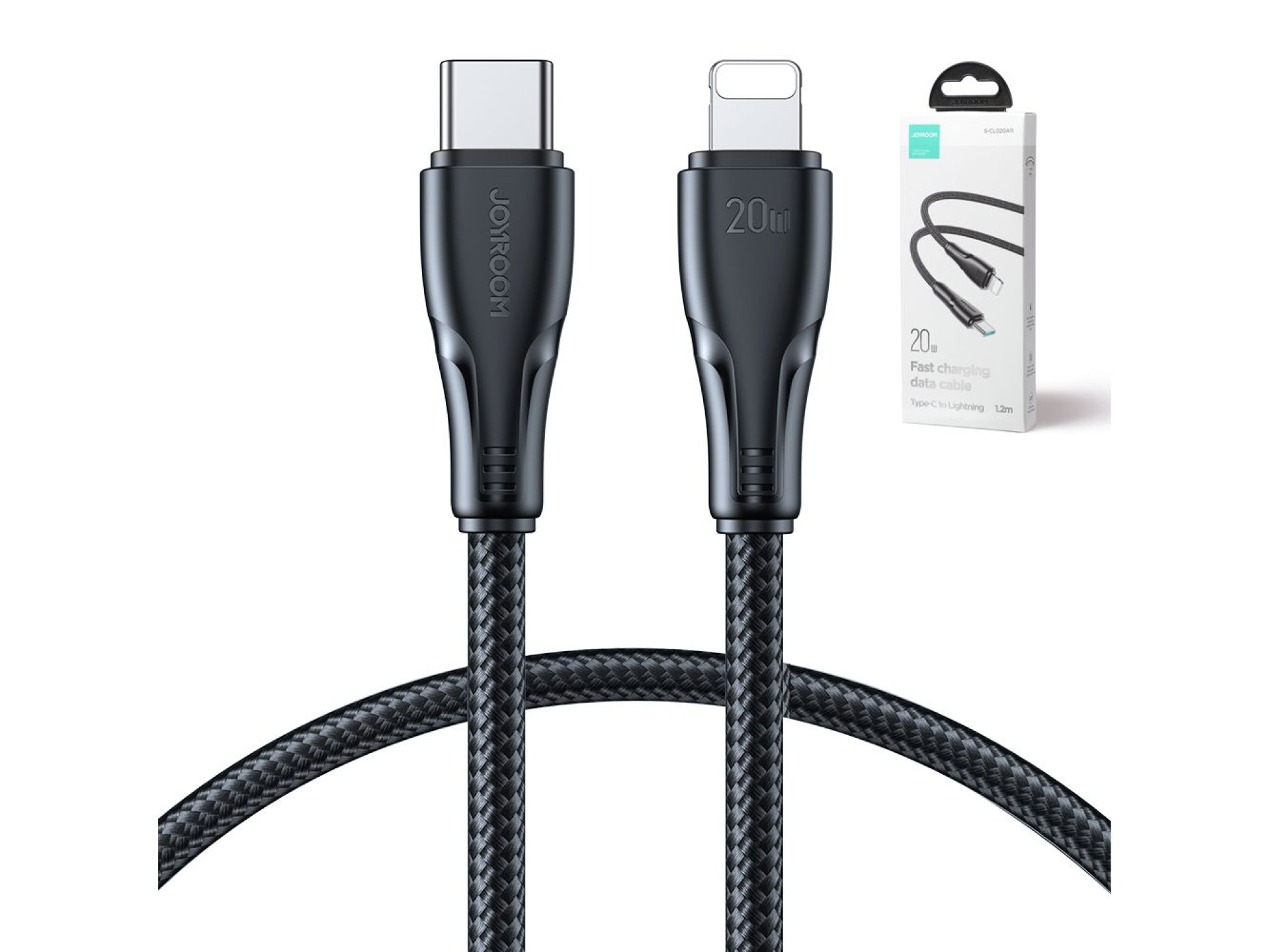 Joyroom Surpass Series A11 Lightning / USB-C 20W 1.2 m cable - black