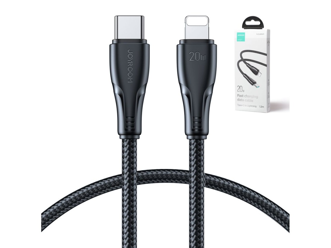 Joyroom Surpass Series A11 Lightning / USB-C 20W 1.2 m cable - black