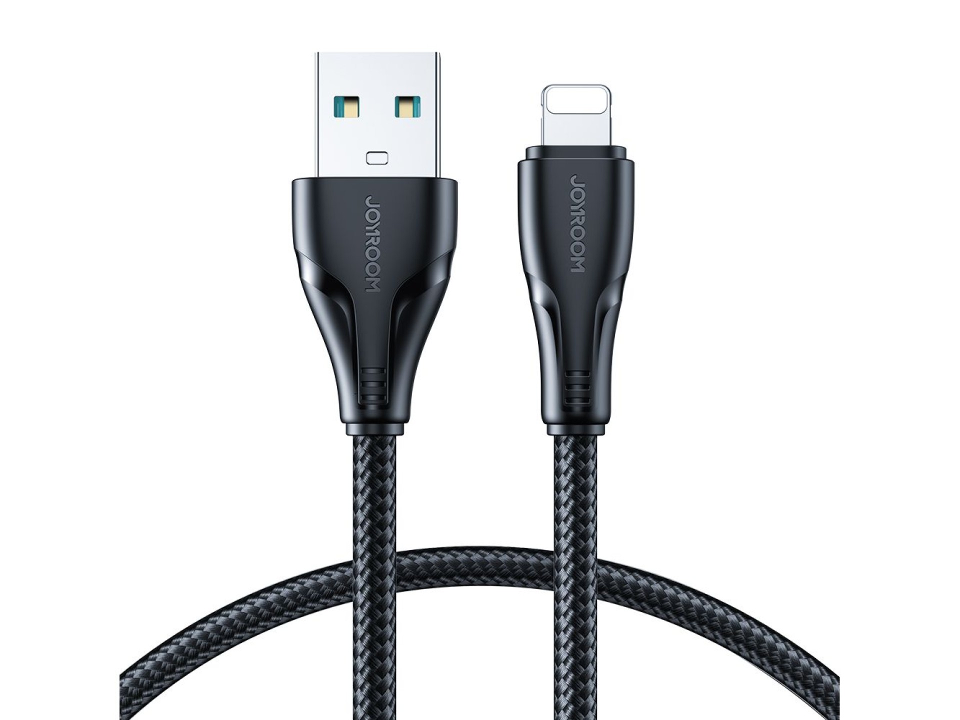 Cable USB-A/Lightning 2.4A de 1,2 m de la serie Joyroom Surpass A11 - Negro