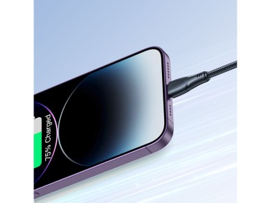Joyroom Surpass Series A11 USB-A / Lightning 2.4A Cable 1.2 m - Black Joyroom Surpass Series A11 USB-A / Lightning 2.4A Cable 1.2 m - Black