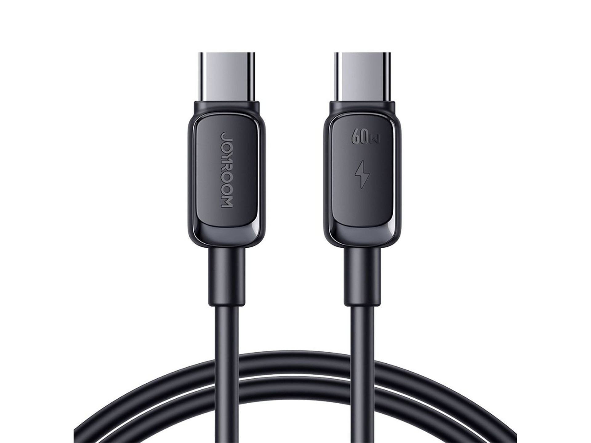 Cabo USB-C/USB-C 60W Joyroom Multi-Color Series A14 de 1,2 m - Preto
