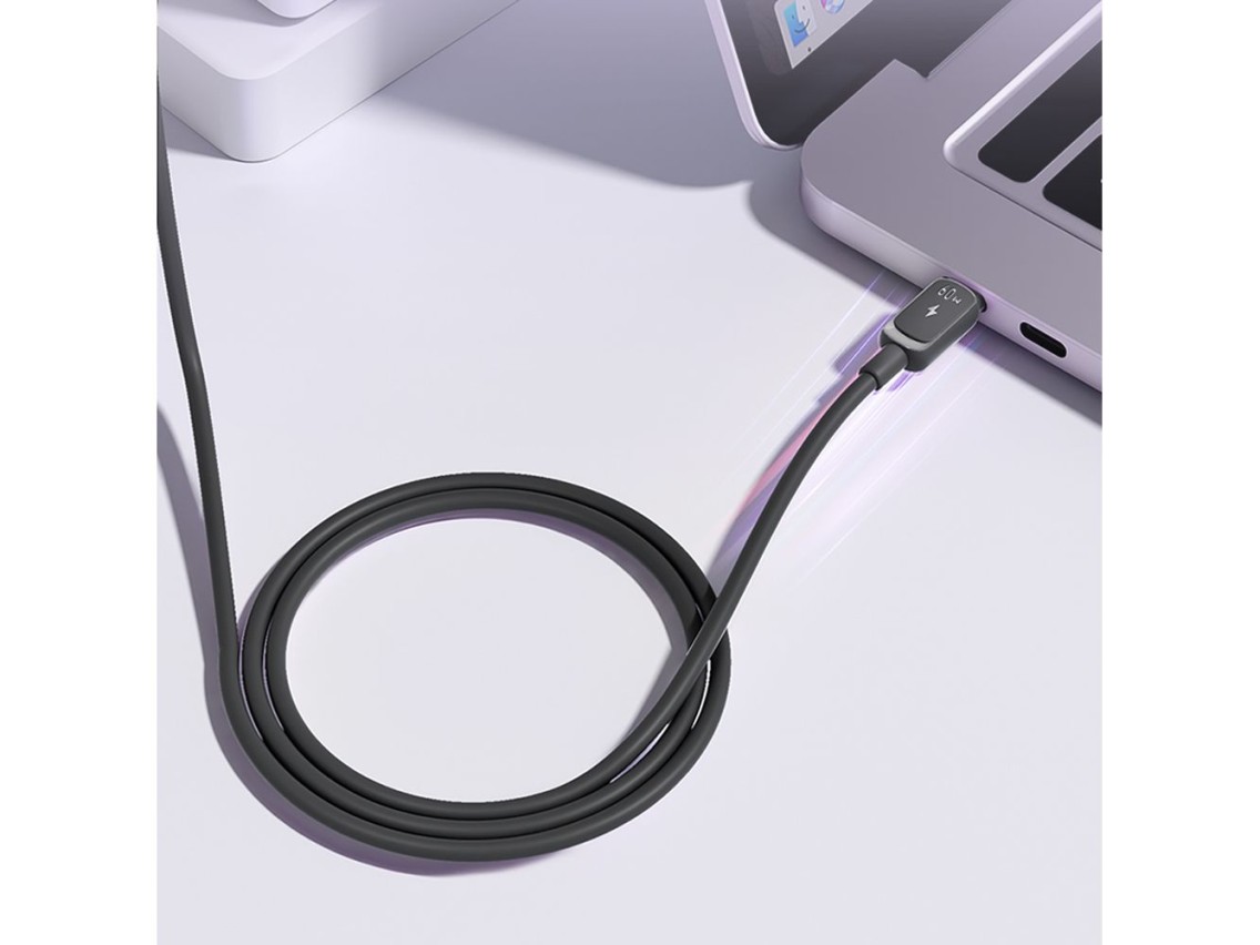 Cabo USB-C/USB-C 60W Joyroom Multi-Color Series A14 de 1,2 m - Preto