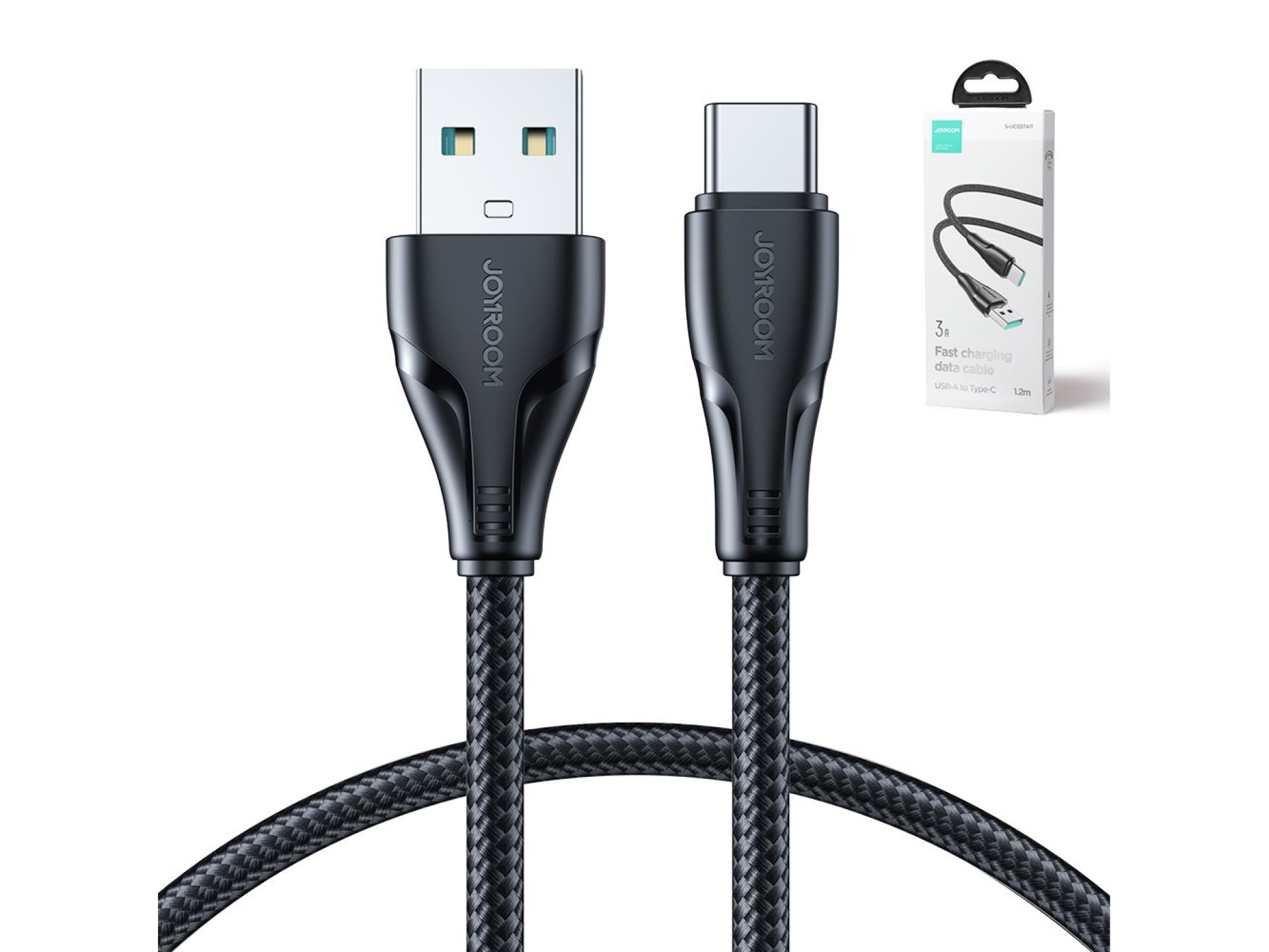 Joyroom Surpass Series A11 USB-A / USB-C 3A Cable 1.2 m - Black