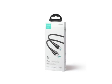 Joyroom Surpass Series A11 USB-A / USB-C 3A Cable 1.2 m - Black Joyroom Surpass Series A11 USB-A / USB-C 3A Cable 1.2 m - Black