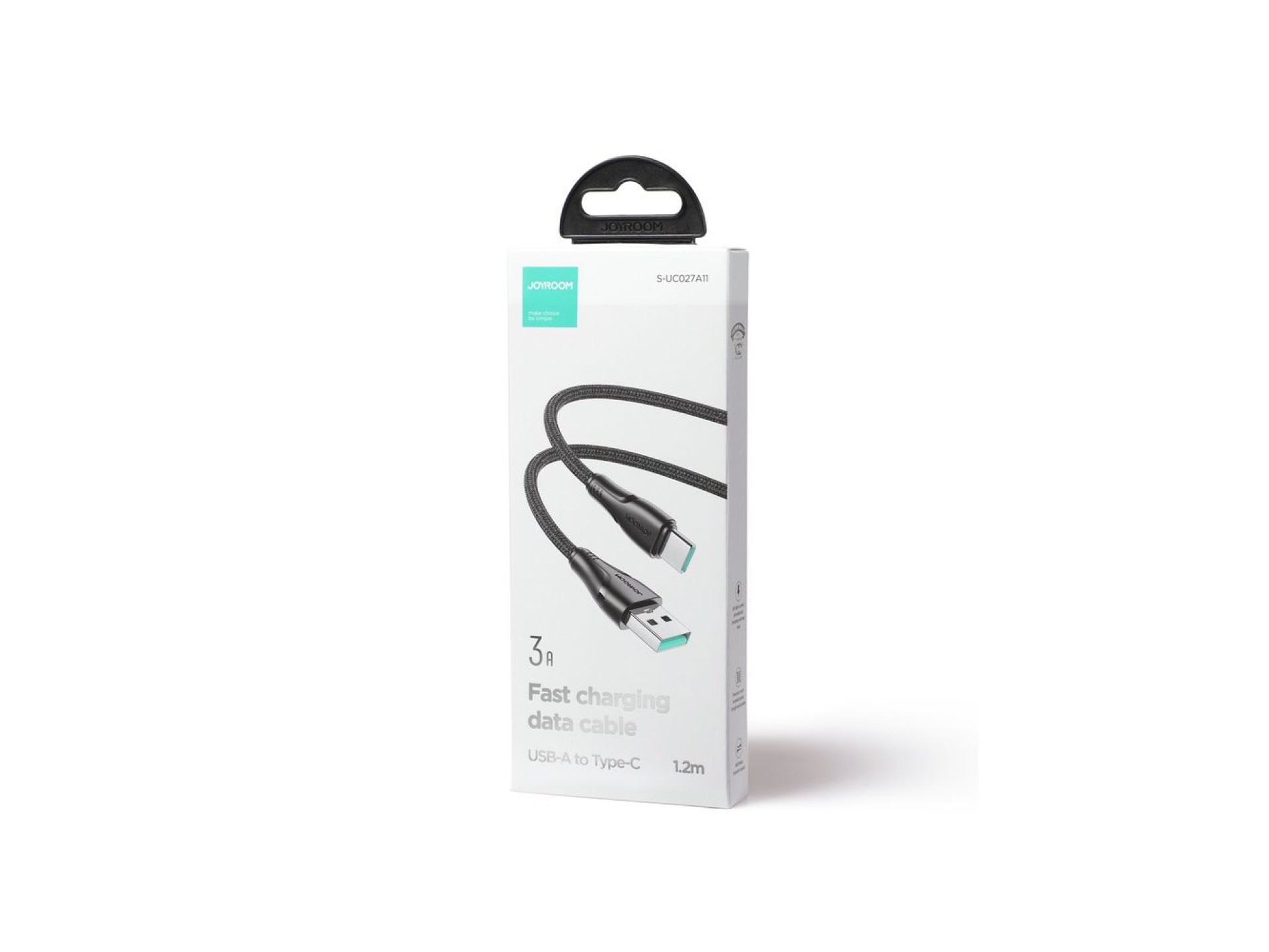 Joyroom Surpass Series A11 USB-A / USB-C 3A Cable 1.2 m - Black
