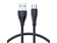 Joyroom Surpass Series A11 USB-A / USB-C 3A Cable 1.2 m - Black Joyroom Surpass Series A11 USB-A / USB-C 3A Cable 1.2 m - Black