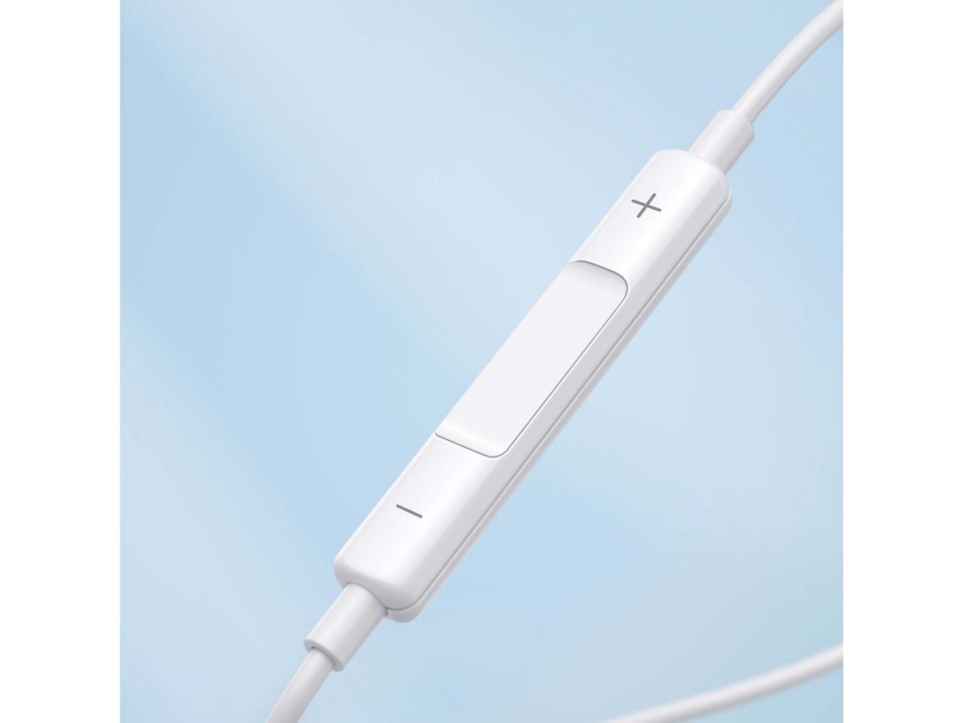 Joyroom JR-EW01 in-ear wired mini jack headphones with remote control - white