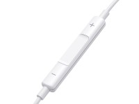 Joyroom JR-EW01 in-ear wired mini jack headphones with remote control - white Joyroom JR-EW01 in-ear wired mini jack headphones with remote control - white