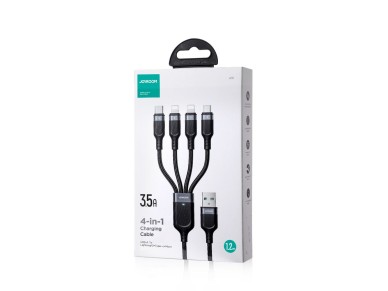 Cable Joyroom Multi-Use Series S-A18 4 en 1 USB-A - USB-C / Lightning / Lightning / micro USB de 1,2