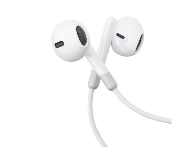 Joyroom JR-EW01 in-ear wired mini jack headphones with remote control - white Joyroom JR-EW01 in-ear wired mini jack headphones with remote control - white