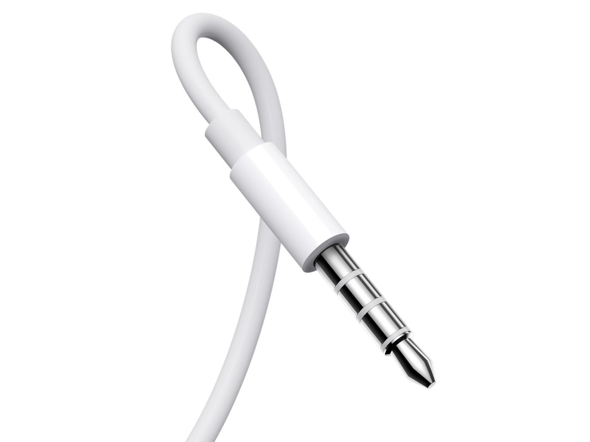 Joyroom JR-EW01 in-ear wired mini jack headphones with remote control - white