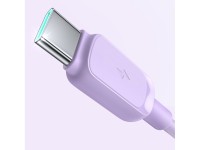Cabo USB-A/USB-C 3A Joyroom Série Multicolor A14 de 1,2 m - Roxo Cabo USB-A/USB-C 3A Joyroom Série Multicolor A14 de 1,2 m - Roxo