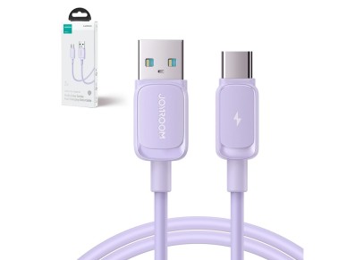 Cable USB-A/USB-C 3A de la serie A14 multicolor de Joyroom, 1,2 m - Morado Cable USB-A/USB-C 3A de la serie A14 multicolor de Joyroom, 1,2 m - Morado