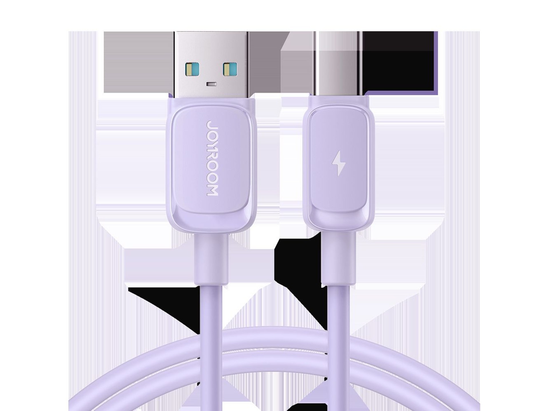Cabo USB-A/USB-C 3A Joyroom Série Multicolor A14 de 1,2 m - Roxo