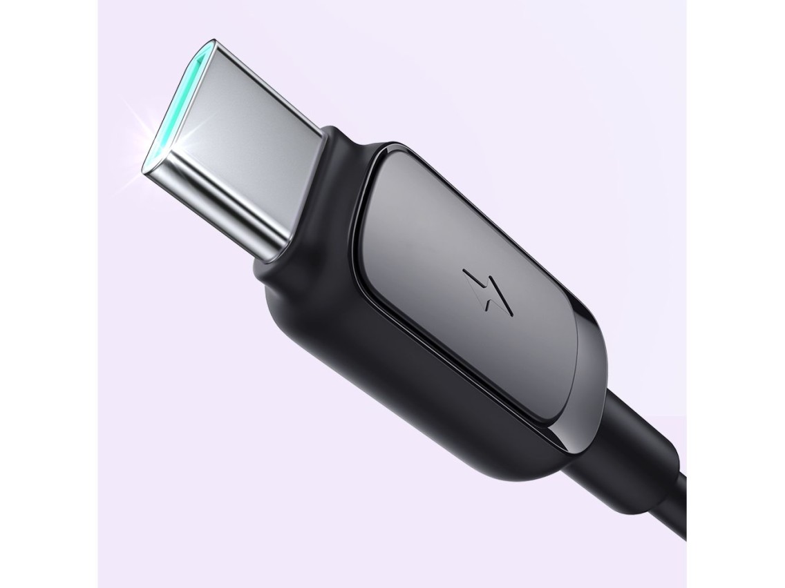 Cable USB-A/USB-C Joyroom Multicolor Serie A14 de 3 A, 1,2 m - Negro