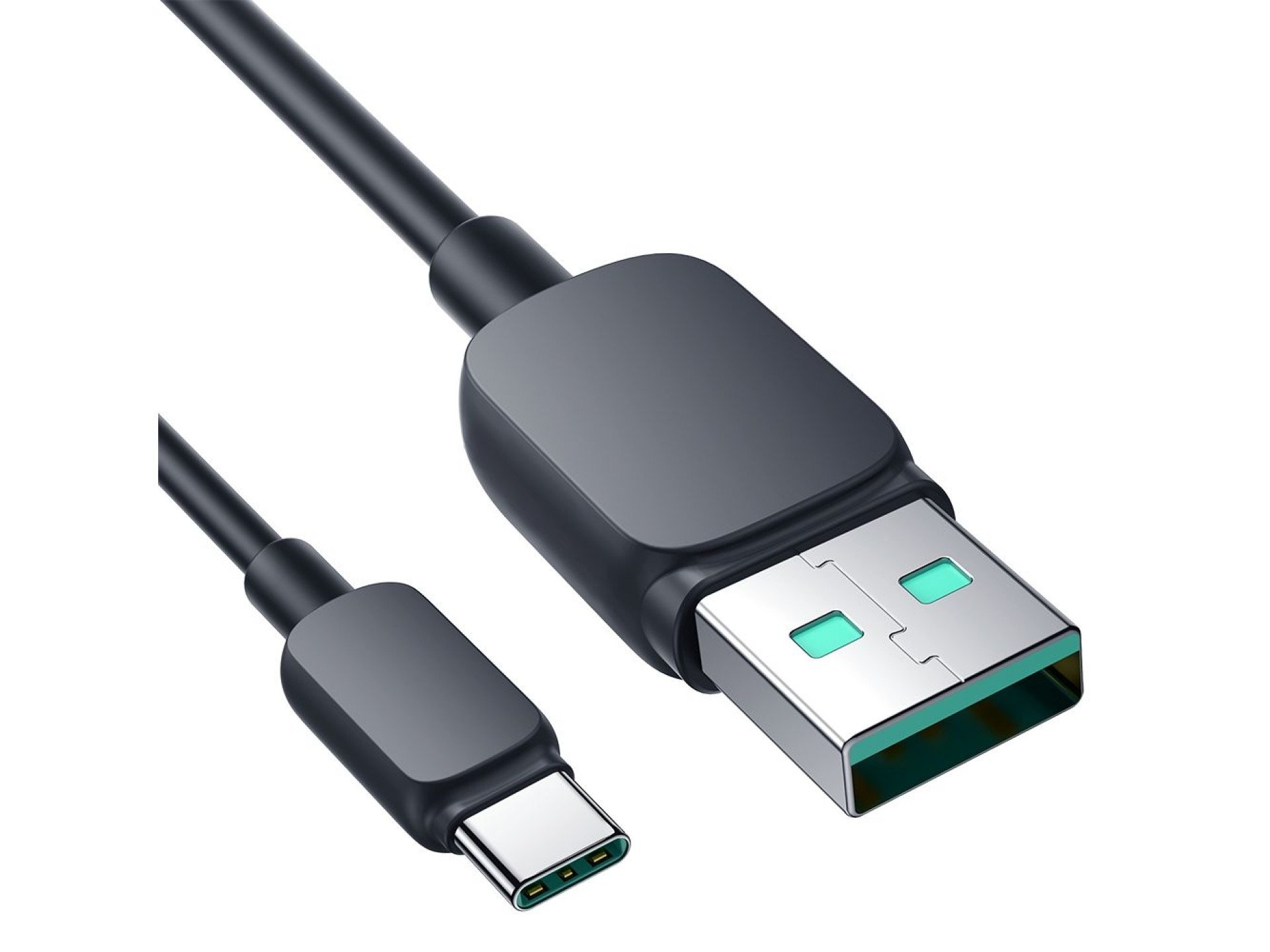 Cable USB-A/USB-C Joyroom Multicolor Serie A14 de 3 A, 1,2 m - Negro