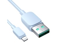 Cabo Joyroom Multi-Color Series A14 Lightning / USB-A 2.4A 1.2 m - azul Cabo Joyroom Multi-Color Series A14 Lightning / USB-A 2.4A 1.2 m - azul