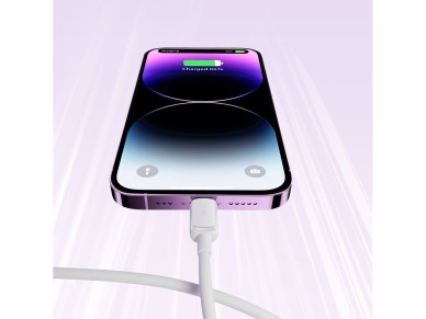 Joyroom Multi-Color Series A14 Lightning / USB-A 2.4A 1.2 m cable - white