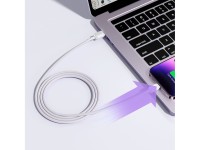 Cabo Joyroom Multi-Color Series A14 Lightning / USB-A 2.4A 1.2 m - branco Cabo Joyroom Multi-Color Series A14 Lightning / USB-A 2.4A 1.2 m - branco