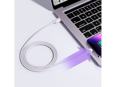 Joyroom Multi-Color Series A14 Lightning / USB-A 2.4A 1.2 m cable - white