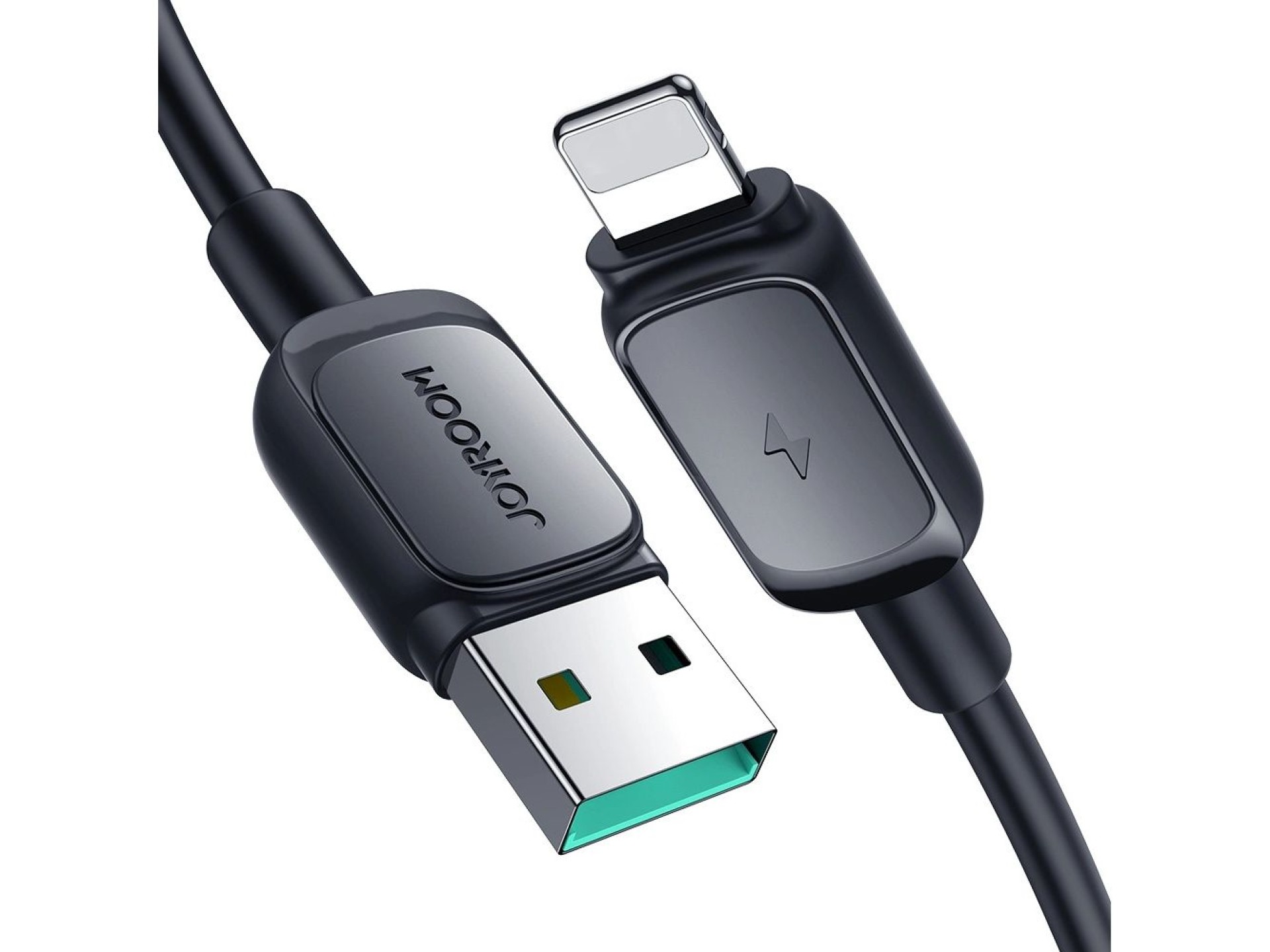 Cabo Joyroom Multi-Color Series A14 Lightning/USB-A 2.4A 1.2 m - Preto