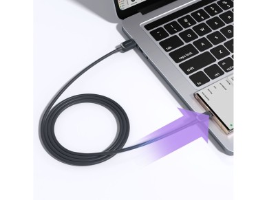 Cable USB-A / micro USB 2.4A Joyroom Multi-Color Series A14 de 2 m - negro