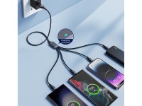 Cable Joyroom Multi-Use Series S-A18 4 en 1 USB-A - USB-C / USB-C / Lightning / micro USB de 1,2 m - Cable Joyroom Multi-Use Series S-A18 4 en 1 USB-A - USB-C / USB-C / Lightning / micro USB de 1,2 m -