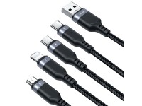 Cable Joyroom Multi-Use Series S-A18 4 en 1 USB-A - USB-C / USB-C / Lightning / micro USB de 1,2 m - Cable Joyroom Multi-Use Series S-A18 4 en 1 USB-A - USB-C / USB-C / Lightning / micro USB de 1,2 m -