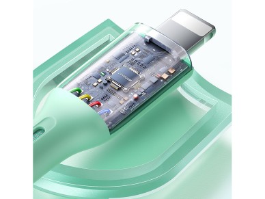 Joyroom Multi-Color Series S-A34 USB-A / Lightning 3A cable 1m - green