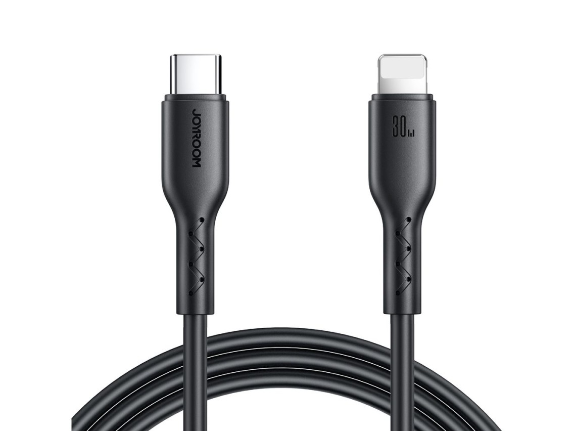 Cable USB-C/Lightning Joyroom Flash-Charge Series SA26-CL3 de 30 W y 1 m - negro