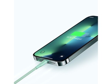 Joyroom Multi-Color Series S-A34 USB-A / Lightning 3A cable 1m - green
