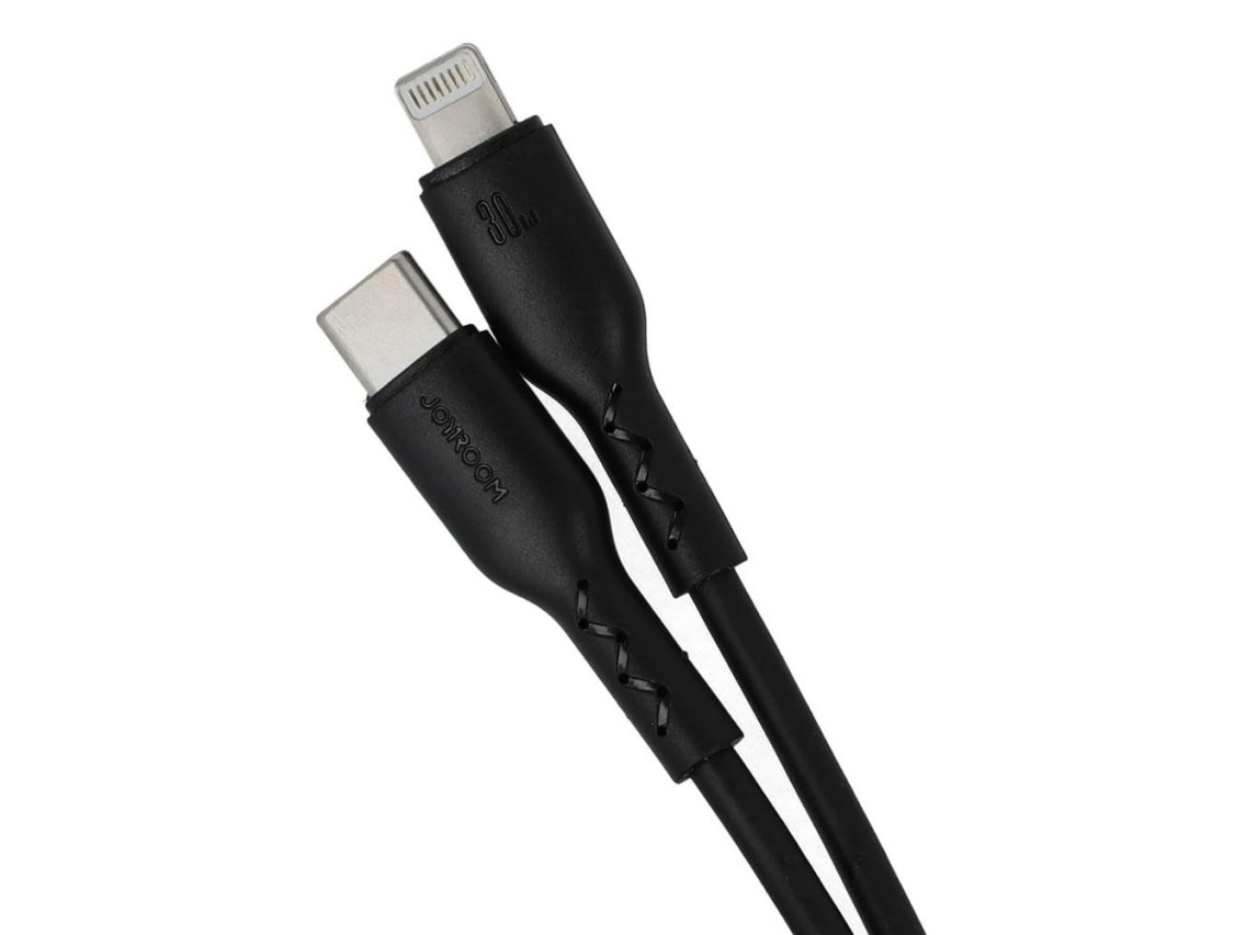 Cable USB-C/Lightning Joyroom Flash-Charge Series SA26-CL3 de 30 W y 1 m - negro