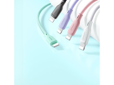 Joyroom Multi-Color Series S-A34 USB-A / Lightning 3A cable 1m - pink