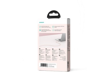 Joyroom Multi-Color Series S-A34 USB-C / USB-C PD 60W 1m Cable - Pink Joyroom Multi-Color Series S-A34 USB-C / USB-C PD 60W 1m Cable - Pink