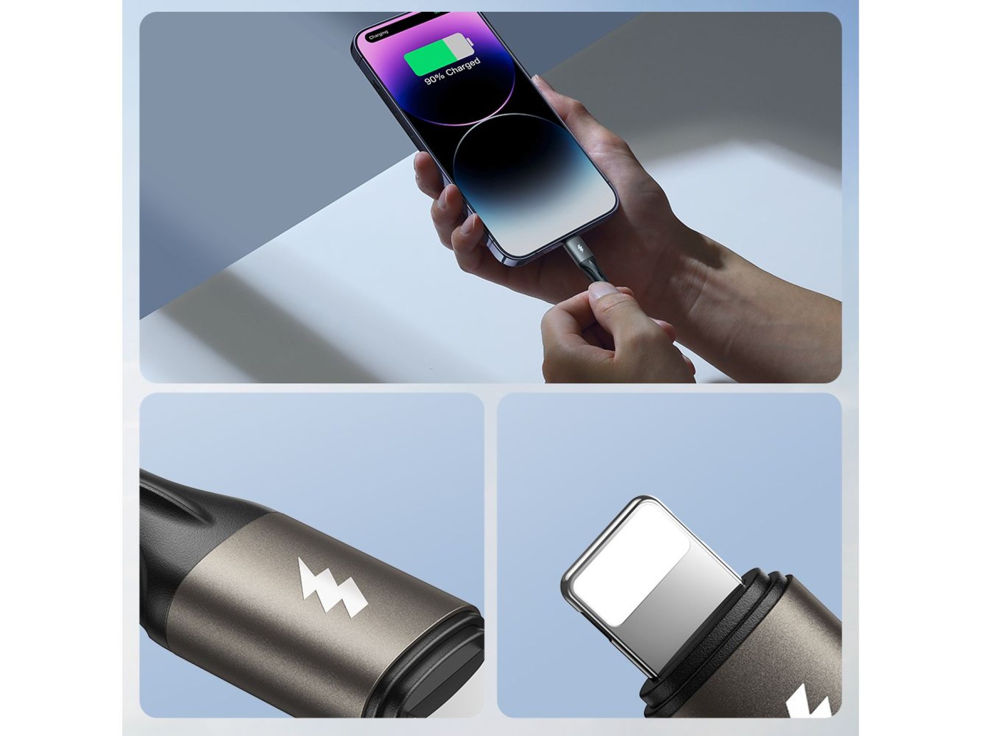Cable USB-A/USB-C Joyroom Light-Speed ??Series S-A25 de 100 W y 1,2 m - negro