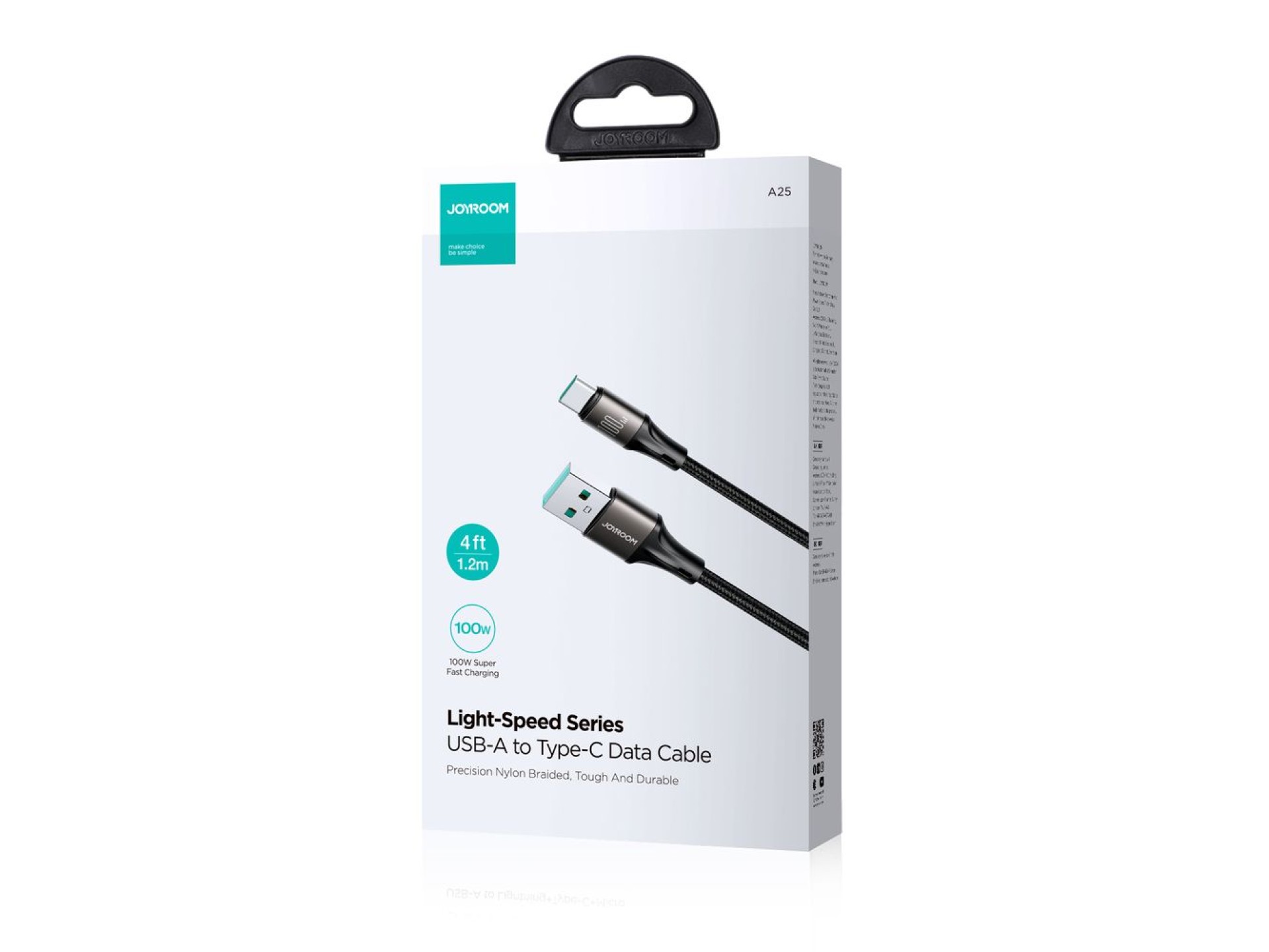 Cable USB-A/USB-C Joyroom Light-Speed ??Series S-A25 de 100 W y 1,2 m - negro