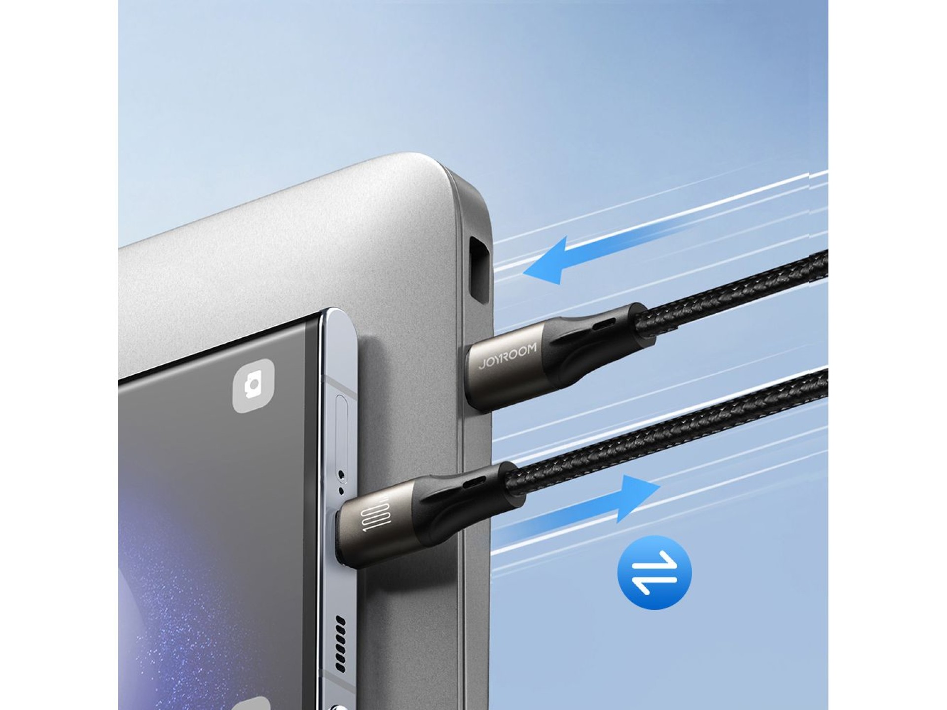 Cabo USB-C/USB-C Joyroom Light-Speed ??Series S-A25 100W 1,2m - preto