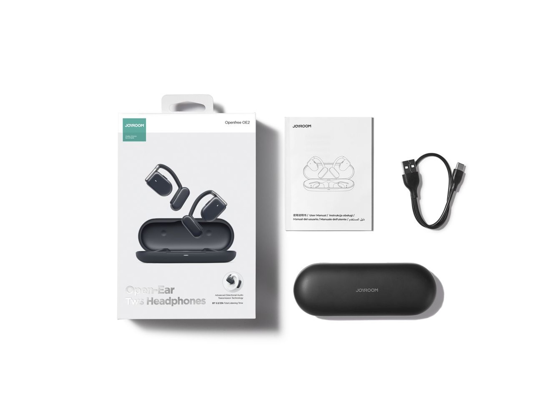 Joyroom Openfree JR-OE2 TWS Wireless Headphones - Dark Blue
