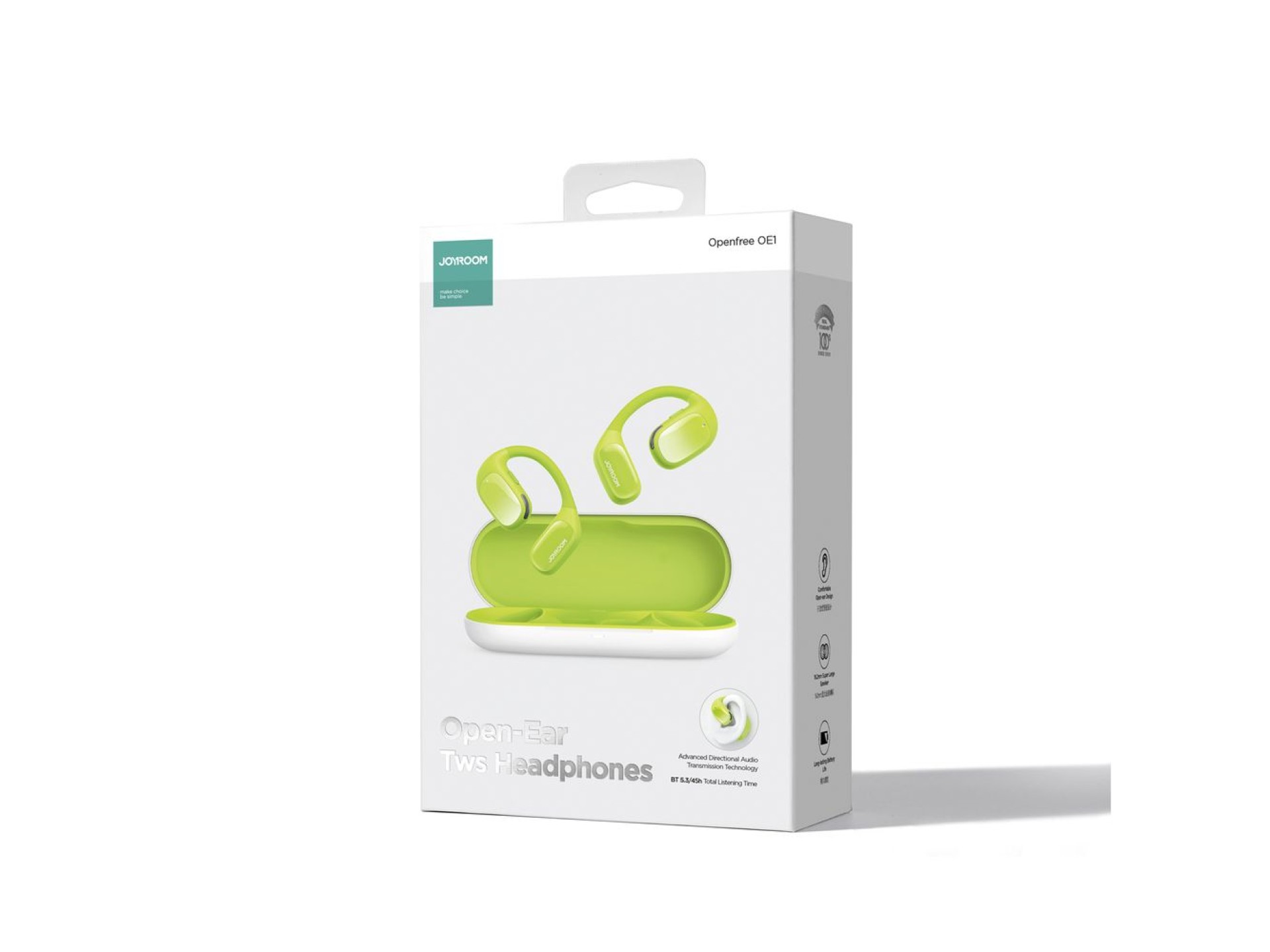 Fones de ouvido supra-auriculares sem fio Joyroom Openfree JR-OE1 - verde