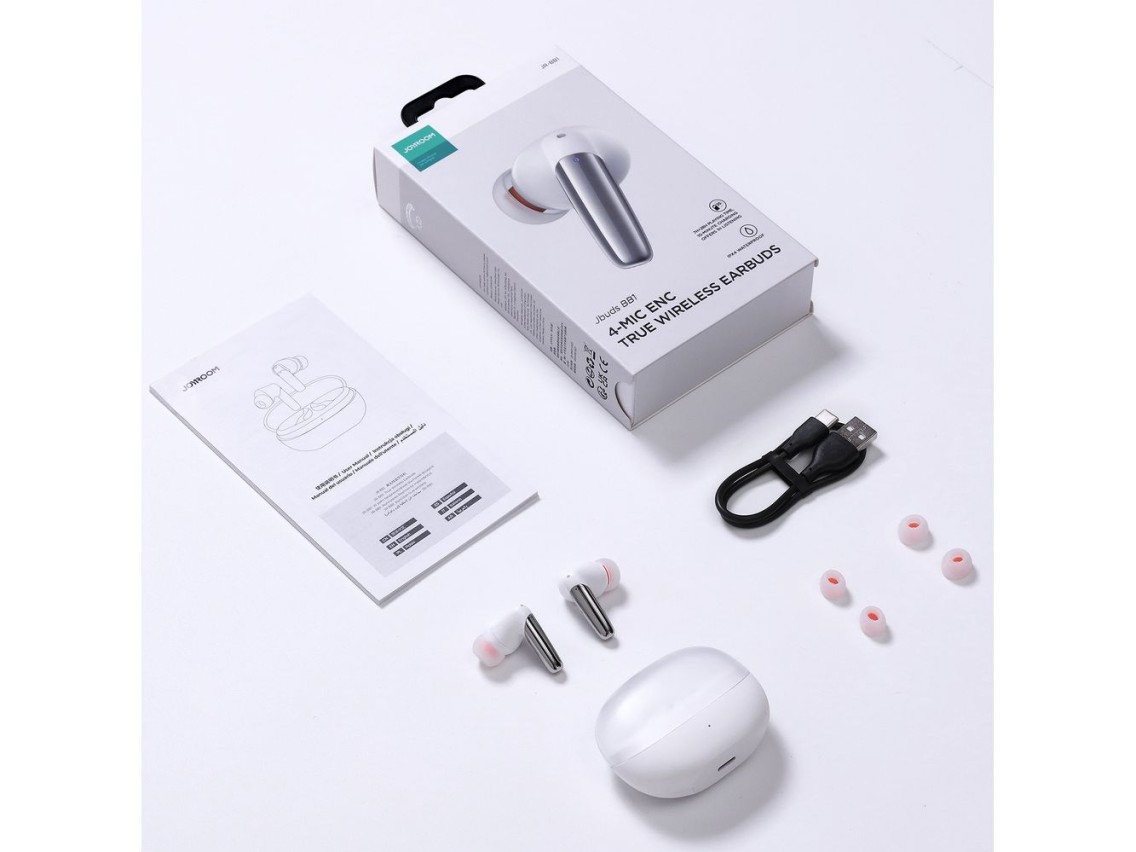 Joyroom Jbuds Series JR-BB1 TWS wireless in-ear headphones - white
