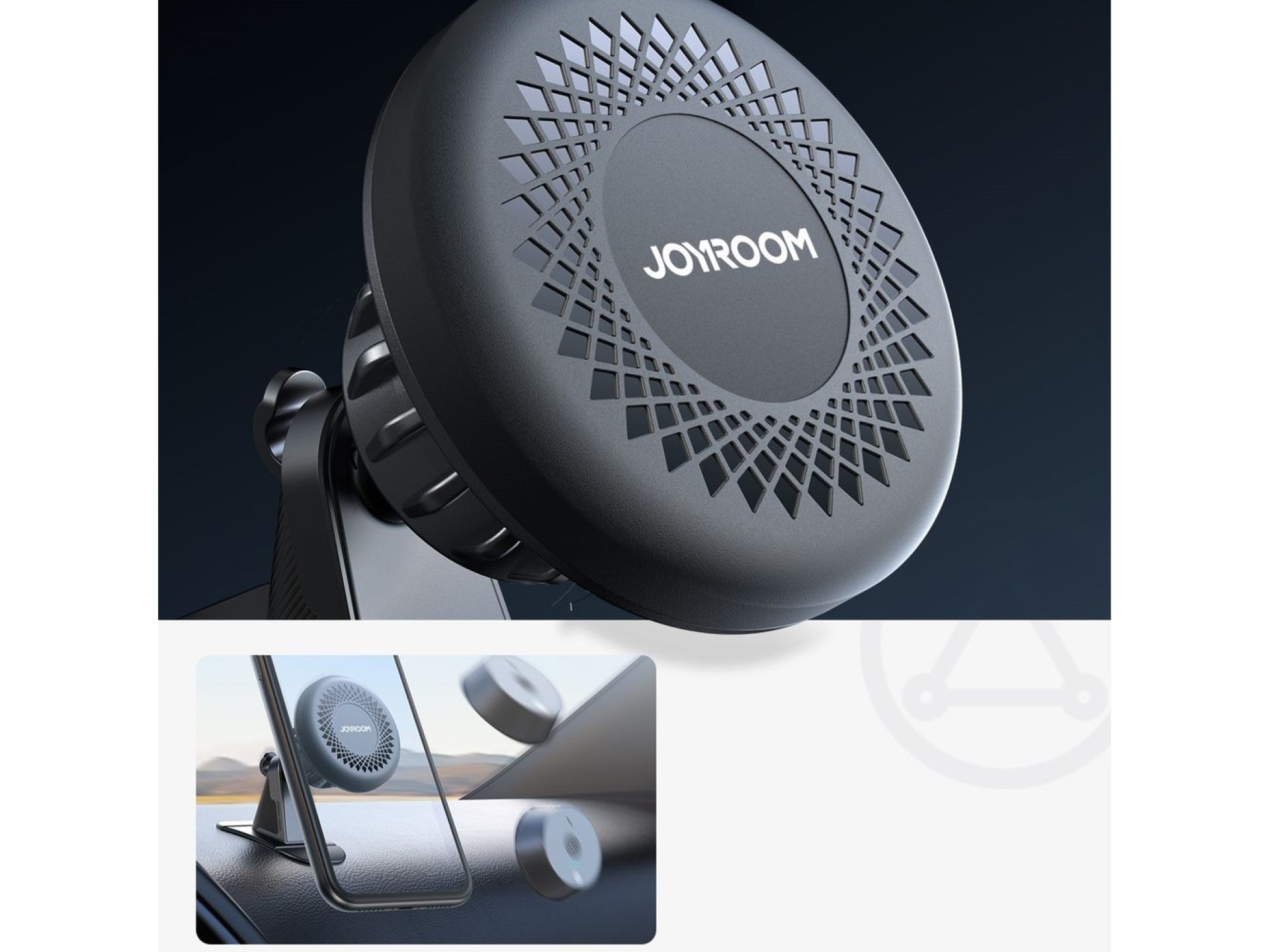 Suporte magnético para celular Joyroom JR-ZS356 para cockpit - cinza escuro