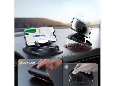 Joyroom JR-ZS354 phone holder with suction cup for car, office, home - black Joyroom JR-ZS354 phone holder with suction cup for car, office, home - black